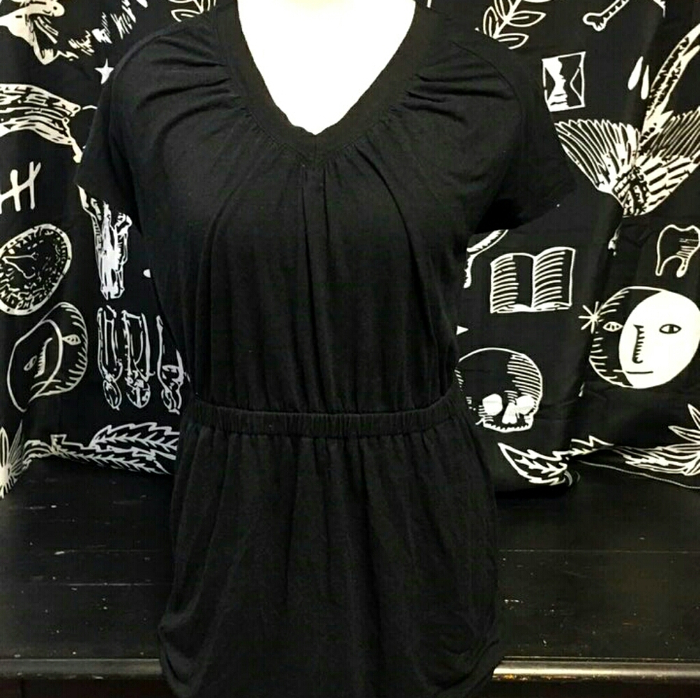 Black bat wing dress